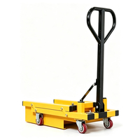 Carretilla Elevadora Hidráulica Manual para Cajas de Plástico, Contenedores de Almacenamiento, Manipulación en Taller, Carro Elevador de Palets