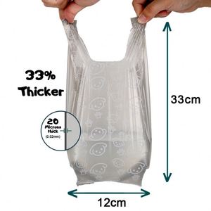 Sacs à déjections canines biodégradables et compostables personnalisés pour fabricants en gros, avec poignée grise - Product Image 3