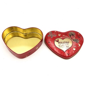 Elegante A Forma di Cuore Contenitore di Caramella di Cerimonia Nuziale di Imballaggio Scatola di Latta del Tè Per La Vendita