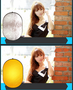 Équipement de photographie en studio, réflecteur en acier inoxydable 5 en 1, 60*90 CM, 24"*36", pliable, multi-disques photo - Product Image 5