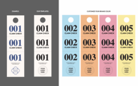 Étiquettes de dépôt de manteaux personnalisées en papier en vrac, numérotées, pour vestiaires, avec tickets de récupération