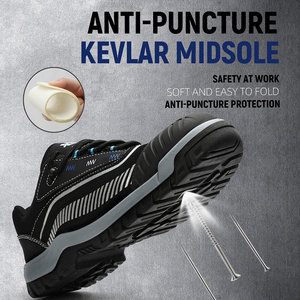 Chaussures <span class=keywords><strong>de</strong></span> sécurité pour hommes personnalisées <span class=keywords><strong>de</strong></span> haute qualité, anti-perforation, anti-écrasement, résistantes à l'usure, confortables - Product Image 3