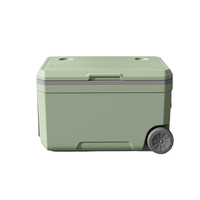 Nevera Portátil Aislada de PU de 70L con Asa y Ruedas, Ideal para Pesca, Picnic, Camping, Almacenamiento de Hielo y Mantenimiento de Frío al Aire Libre