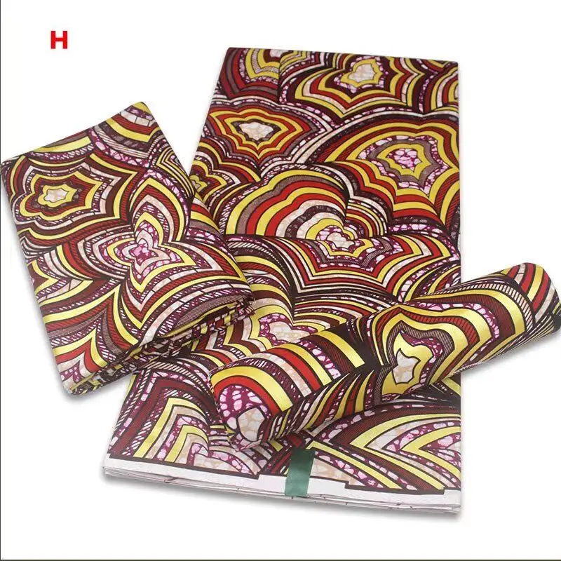 Tessuto stampato in cotone olandese di cera Ankara di 12 yards Holland Quality morbido tessuto africano della cera di Atamfa