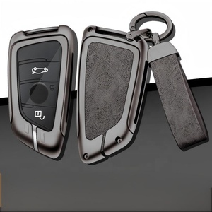Tùy Chỉnh BMW Từ Xa Key Fob Vỏ Da Kim Loại Chìa Khóa Xe Trường Hợp Với Móc Chìa Khóa Xe Biểu Tượng Phụ Kiện Túi - Product Image 1