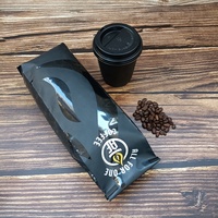 Sacs à café vides avec valve et attache en étain, emballage en aluminium sans BPA pour grains de café, vente en gros