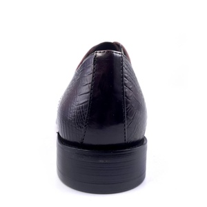 Chaussures habillées décontractées pour hommes en cuir véritable à lacets, mocassins et richelieus, à motif spécial pour affaires et mariages - Product Image 5