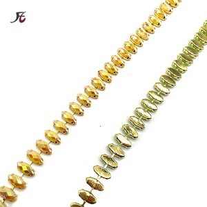 Robe de demoiselle d'honneur en cristal jaune AB/or, Applique de mariée, strass, ceinture, coiffe en acrylique, décoration, accessoire de carnaval - Product Image 3