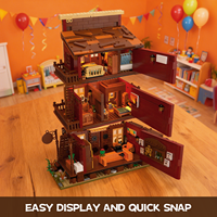 CAYI Old Western Hotel Assemblage 2146PCS Ensembles de blocs de construction avec lumière LED Compatible Moc Cowboy Scene Block Jouets pour enfants
