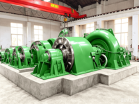 Generator Energi Bebas 150KW-2MV Turbin Pelton Hidro Sistem Roda Gila Baja untuk 50kw