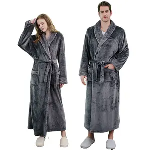 Winter Flannel Fleece Pajama Set Bath Robe 2023 Winter Fleece Robe For Women