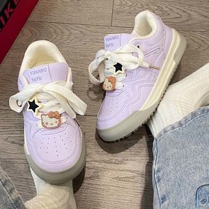 Dexun Sneakers sportive bianche con suola spessa 2025 <span class=keywords><strong>scarpe</strong></span> Casual con plateau stringate per la camminata Fitness All-Match primavera autunno - Product Image 5