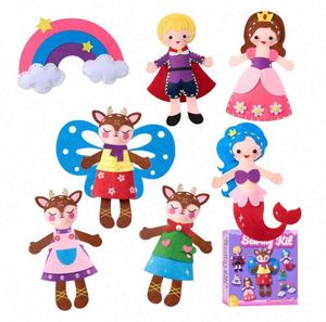 New Design Felt Sewing <b>Kit</b> Kids <b>DIY</b> Crafts Girls Boys Early Educational Toy for Learning Sewing Fine Motor Skills - Product Image 1