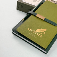 Journal de cahier en cuir PU de luxe pour cadeau d'affaires Design élégant, qualité supérieure pour le bureau et la papeterie exécutive
