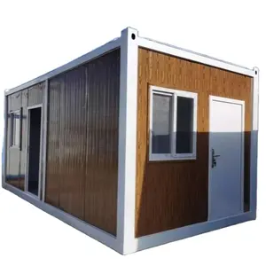 20 foot flat pack Living steel frame Modular home prefab sandwich panel shipping 3 bedroom container house