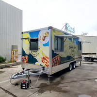 Camion de restauration entièrement équipé et personnalisé aux États-Unis, chariot de vente de hot-dogs, remorque alimentaire avec équipement de cuisine de restaurant complet