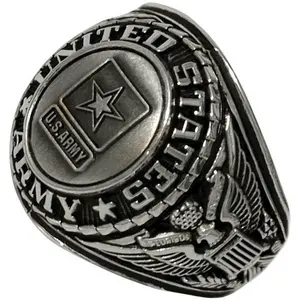 美国陆军戒指军用戒指珠宝不锈钢戒指为美军