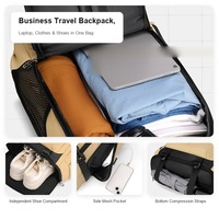 Sac à dos rétro pour ordinateur portable, idéal pour les voyages de week-end et le bureau, avec poignée de transport, compartiment principal, pochette pour livre, portable, multifonctionnel, premium et robuste