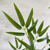 Bambou artificiel en plastique pour décoration intérieure et extérieure, arbre Phénix réaliste, écran de séparation, fleur sur pied