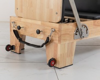 LUMINE Machine de Pilates Reformer Demi-Trapez en Chêne, Portable, Durable, Écologique, Réglable, pour Entraînement et Bien-être, Garantie 3 Ans