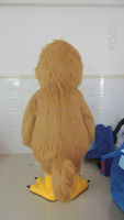 Mascotte de coq en peluche marron luxueuse sur mesure pour adultes - Thème Pâques Taille XL