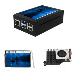 Hot Verkoop Custom Logo Aluminium Metalen <span class=keywords><strong>3</strong></span>.5 Inch 480*320 Touchscreen Vitrine Met Koeler Ventilator Voor <span class=keywords><strong>Raspberry</strong></span> <span class=keywords><strong>Pi</strong></span> 5 Uit Fabriek - Product Image 5