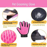 Gants en silicone pour enlever les poils d'animaux, brosse douce pour toilettage, gant anti-chute de poils pour chiens et chats à poils longs ou courts, vente en gros