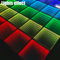 Interactif Selfie Tap Dance Marley Floor Avec Fill Light Lampe Manuel Extérieur Led Disco Sol Miroir Led Rgb Lumière Verre
