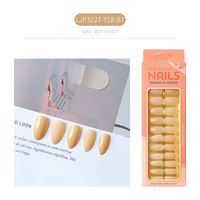 Vente en gros de faux ongles artificiels de haute qualité, 24 pièces, en ABS, faux ongles de luxe pré-dessinés, ongles en amande courts moyens à presser
