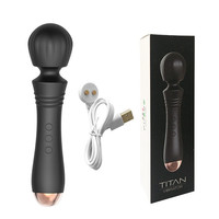 YIJI AV Vibrierender Dildo Multi-Frequenz Kraftvolle Vibration G-Punkt-Massagegerät Faszienpistolen-Kopf Masturbations-Sexspielzeug