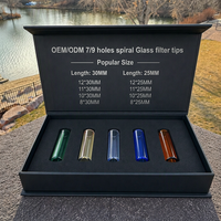 Accessoire de fumage en verre vortex avec logo personnalisé 8*30mm 12*30mm