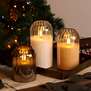 Mermei của Flameless handmade LED trụ cột nến điều khiển từ xa pin hoạt động nhấp nháy ánh sáng cho nhà giáng sinh nhật trang trí nội thất - Product Image 6