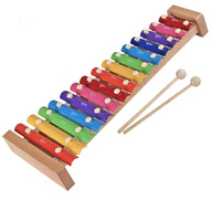 15 Scale Wooden Children's Orff Xylophone Percussion Instrument with Custom Sound for Kids-Promotional Gift