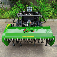 Mesin Pemotong Rumput Mini Farm RC Flail Mower 800mm 1000mm  RC Home Robotic Crawler Remote Control untuk Memotong Rumput