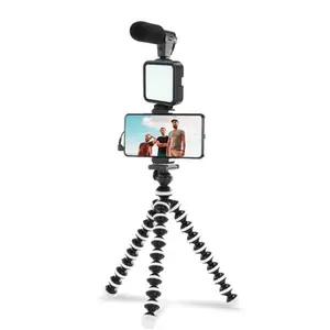 Vidéo en direct, Portrait, photographie, kit d'éclairage de poche, comprend un trépied de lumière led, un support de téléphone