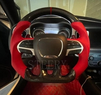 Volant en fibre de carbone pour Dodge Charger Challenger Hellcat Charger Durango SRT RT GT, accessoires de voiture