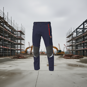 Pantalones de Trabajo Ttake Azules Talla S con Seguridad Reforzada y Ajuste Elástico - Product Image 3