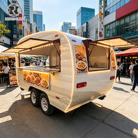 Camion de restauration rapide certifié OEM VIN pour hot-dogs, café et gaufres, remorque de traiteur flexible