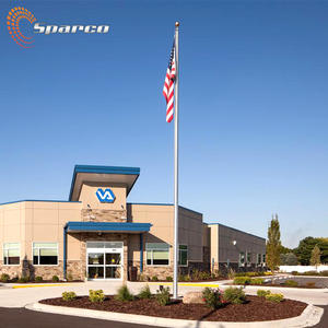 Электрический алюминиевый флагшток на заказ, 27 м, 90 футов, автоматический флагшток из нержавеющей стали - Product Image 4