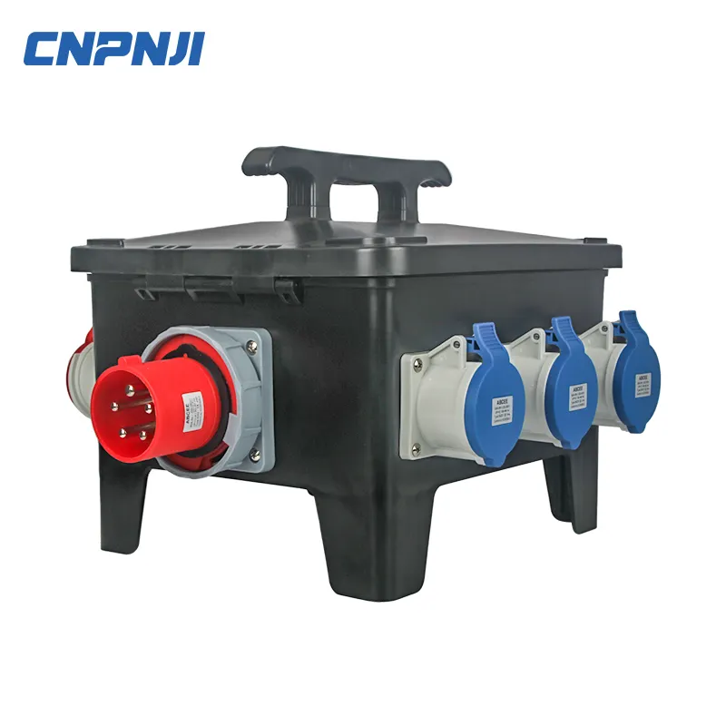 Cnpinji ABS/PC công nghiệp ngoài trời IP67 không thấm nước xách tay điện kết hợp ổ cắm hộp phân phối