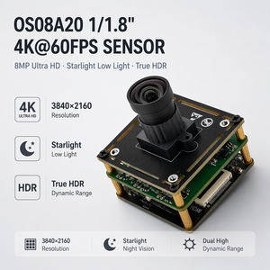 โมดูลกล้องแสดงผลโดยตรง 4K 60fps 8MP OS08A20 USB 3.0 ขนาด 1/1.8 นิ้ว HDR สำหรับการประชุมทางวิดีโอและกระดานอินเทอร์แอคทีฟ - Product Image 1