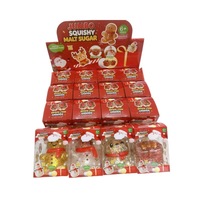 Coffret de Noël à thème de dessin animé, édition limitée, jouet anti-stress en caoutchouc souple à rebond lent, en forme de bonbon au malt doré (Noël)