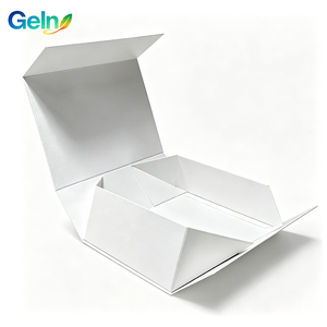 Boîte cadeau rigide pliable grise, en stock, avec logo personnalisé en relief ou débossé, pour savon artisanal de luxe et bombes de bain - Product Image 2