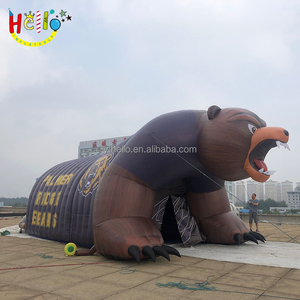 Túnel Inflable de Oso Polar Marrón, Carpa de Entrada Deportiva Personalizada con Mascota de Equipo para Publicidad - Product Image 4