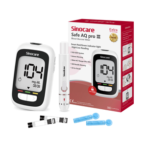 Glucomètre Sinocare, moniteur de glycémie, glucomètre, appareil de mesure du <span class=keywords><strong>glucose</strong></span>, bandelettes de <span class=keywords><strong>test</strong></span> pour diabétiques, bandelettes de <span class=keywords><strong>test</strong></span> de glycémie - Product Image 2
