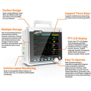 الحيوان أداة إشارات حيوية الإسعافية مراقبة ضغط الدم Lcd الرقمية شاشة كبيرة multiparameter Etco2 البيطرية مراقب - Product Image 3