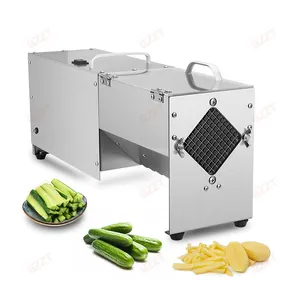 Electric Stainless Steel French Fries Cutting Machine Kitchen Multifunctional Commercial Vegetable Potato Carrot Strip Cutter