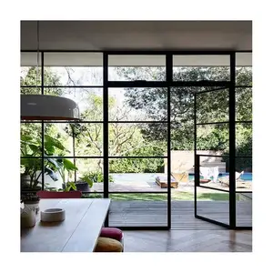 Janela de aço de design simples de qualidade superior, design de ferro forjado windows