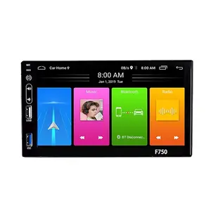 ZMF750 Built-In GPS BT WiFi 4G Double Din Car Multimedia Player MP4 Video Rear USB 7 Inch