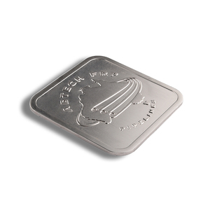 Durable Customized Logo Gift Silver Color Square <b>Table</b> <b>Coaster</b> For Drinks - Product Image 2